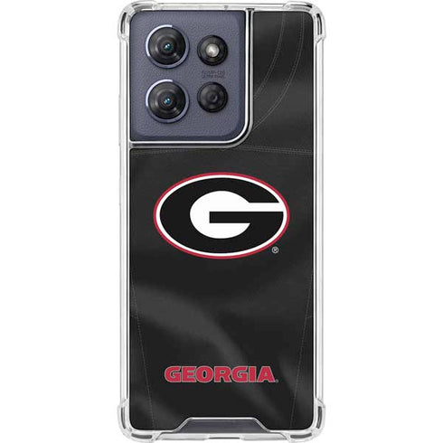 University of Georgia Black Jersey Moto G 5G (2025) Clear Case