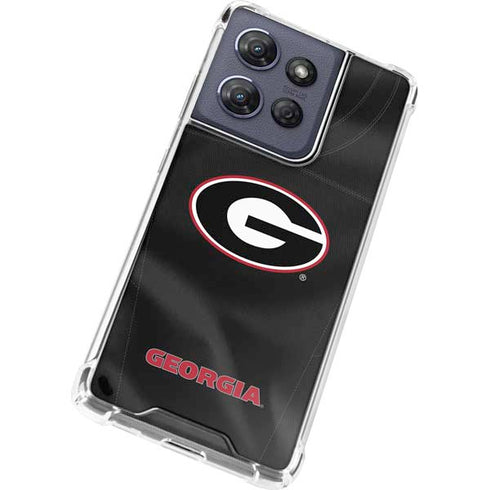 University of Georgia Black Jersey Moto G 5G (2025) Clear Case