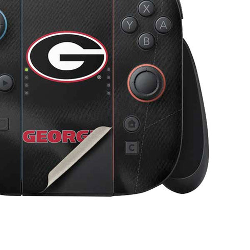 University of Georgia Black Jersey Nintendo Switch 2 (2025) Joy-Con Controller Skin