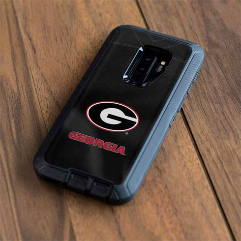 University of Georgia Black Jersey Otterbox Defender Galaxy Skin