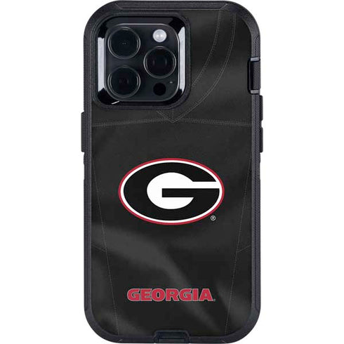 University of Georgia Black Jersey Otterbox Defender iPhone Skin