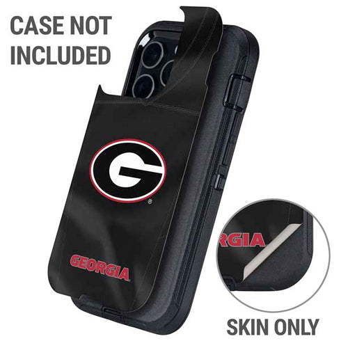 University of Georgia Black Jersey Otterbox Defender iPhone Skin