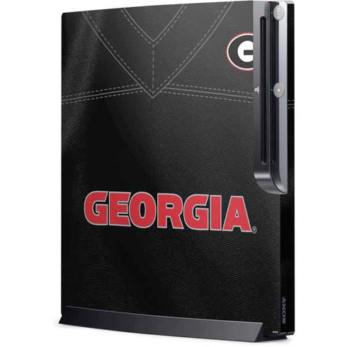 University of Georgia Black Jersey Playstation 3 & PS3 Slim Skin