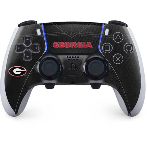 University of Georgia Black Jersey PS5 DualSense Edge Pro Controller Skin
