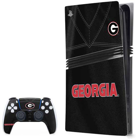 University of Georgia Black Jersey PS5 Pro Bundle Skin