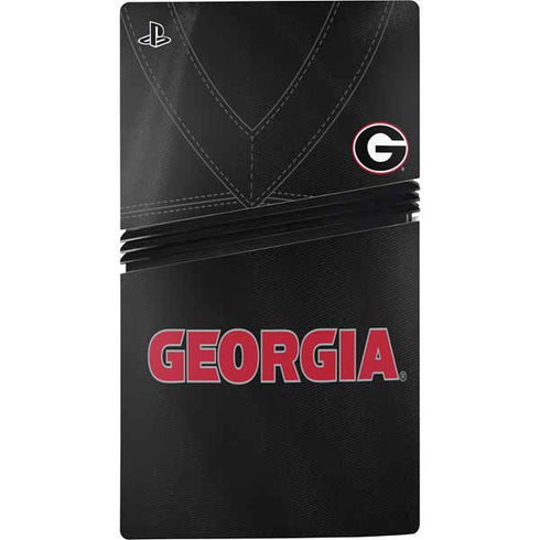 University of Georgia Black Jersey PS5 Pro Disk Console Skin
