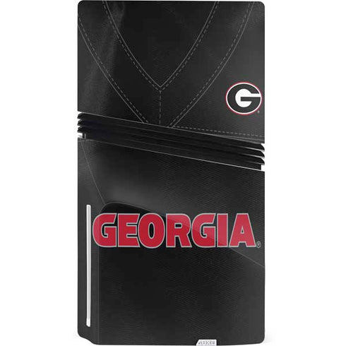 University of Georgia Black Jersey PS5 Pro Disk Console Skin