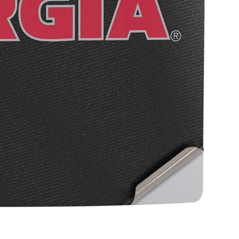 University of Georgia Black Jersey PS5 Pro Disk Console Skin
