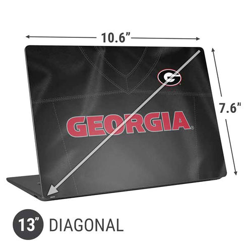 University of Georgia Black Jersey Universal Laptop 13in (10.6 x 7.6in) Skin
