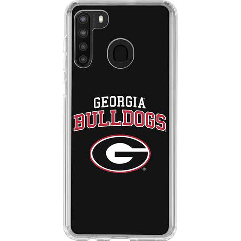 University of Georgia Bulldogs Galaxy A21 Clear Case