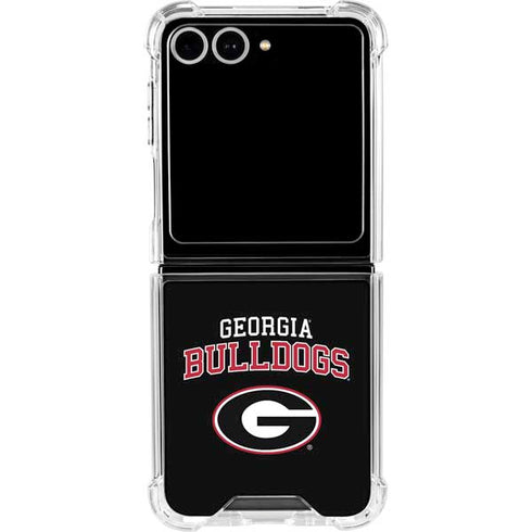University of Georgia Bulldogs Galaxy Z Flip7 Clear Case