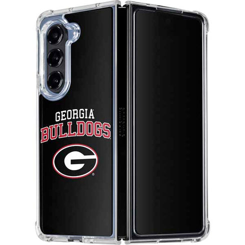 University of Georgia Bulldogs Galaxy Z Fold5 5G Clear Case