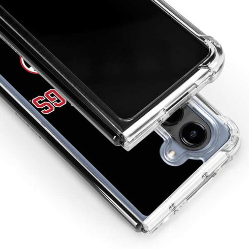 University of Georgia Bulldogs Galaxy Z Fold5 5G Clear Case