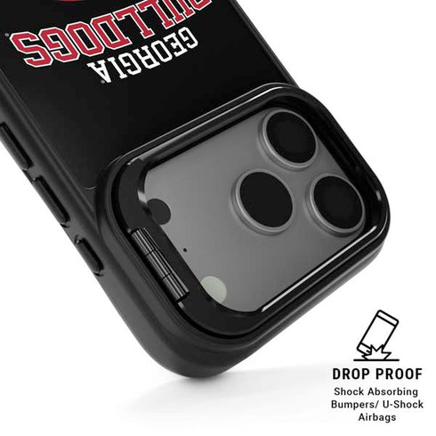 University of Georgia Bulldogs iPhone 17 Pro Max Kickstand Case