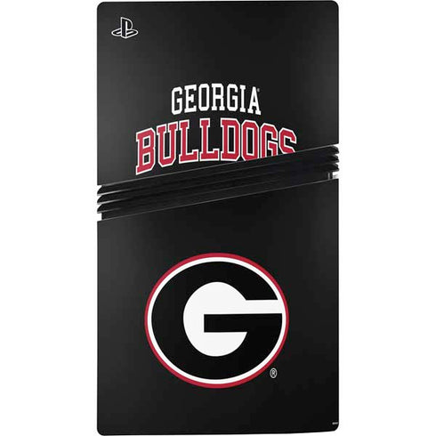 University of Georgia Bulldogs PS5 Pro Disk Console Skin