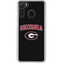 University of Georgia Collegiate Text Galaxy A21 Clear Case