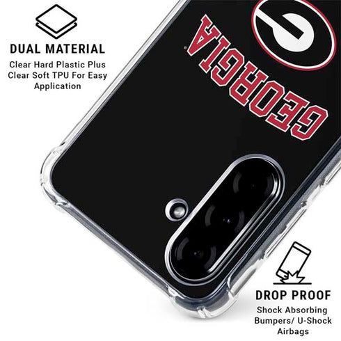 University of Georgia Collegiate Text Galaxy A36 5G Clear Case