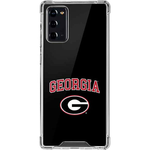 University of Georgia Collegiate Text Galaxy Note20 5G Clear Case