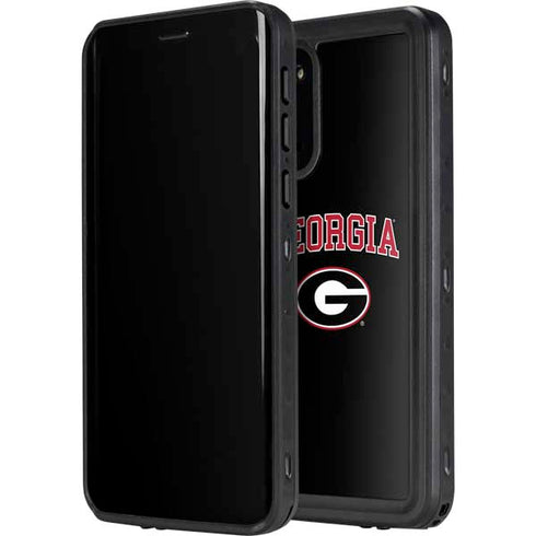 University of Georgia Collegiate Text Galaxy S20 Plus Waterproof Case