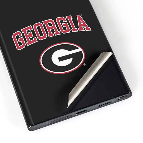 University of Georgia Collegiate Text Galaxy Skins