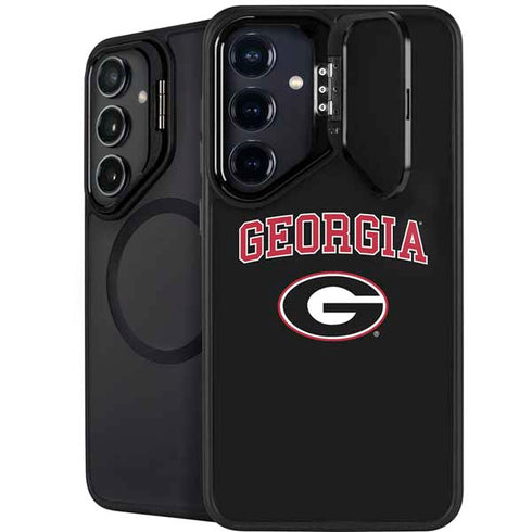 University of Georgia Collegiate Text Galaxy S24 FE Kickstand Case