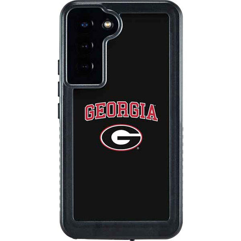 University of Georgia Collegiate Text Galaxy S24 Plus Waterproof Case