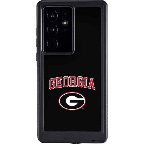 University of Georgia Collegiate Text Galaxy S24 Ultra Waterproof Case