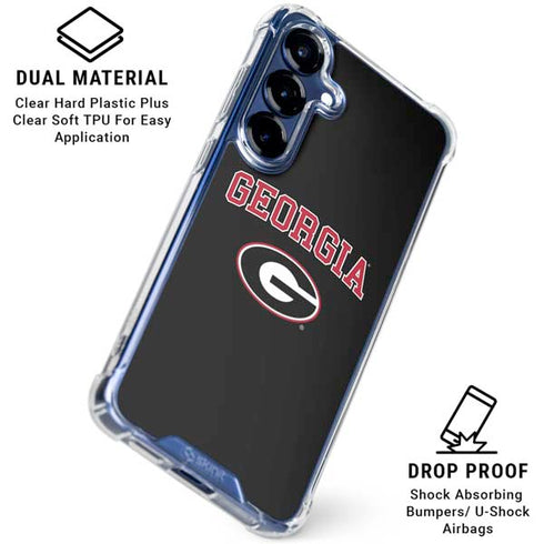 University of Georgia Collegiate Text Galaxy S25 Plus Clear Case