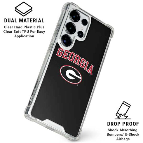 University of Georgia Collegiate Text Galaxy S25 Ultra Clear Case