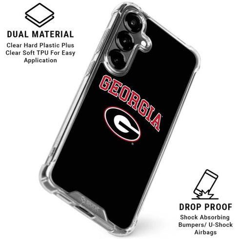 University of Georgia Collegiate Text Galaxy S26 Clear Case