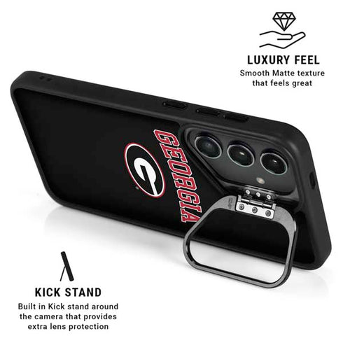 University of Georgia Collegiate Text Galaxy S26 Plus Kickstand Case