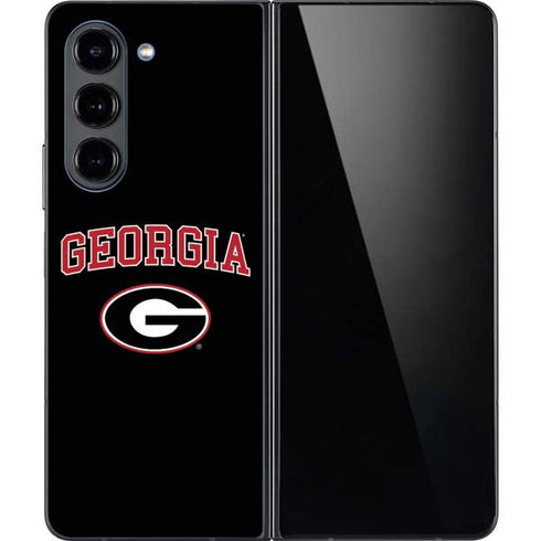 University of Georgia Collegiate Text Galaxy Z Fold5 5G Skin