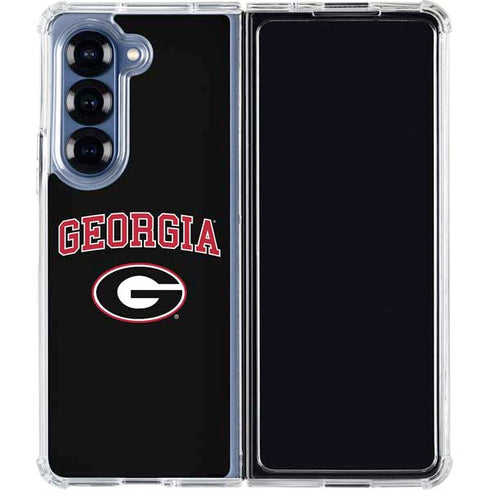University of Georgia Collegiate Text Galaxy Z Fold6 Clear Case