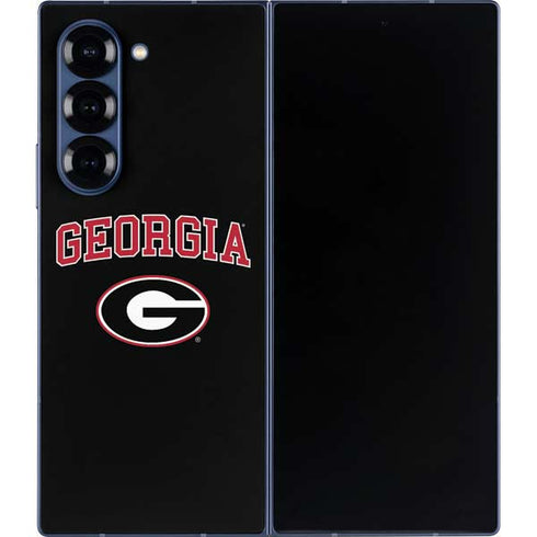 University of Georgia Collegiate Text Galaxy Z Fold6 Skin