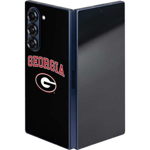 University of Georgia Collegiate Text Galaxy Z Fold6 Skin