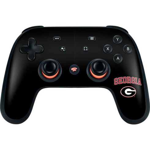 University of Georgia Collegiate Text Google Stadia Controller Skin