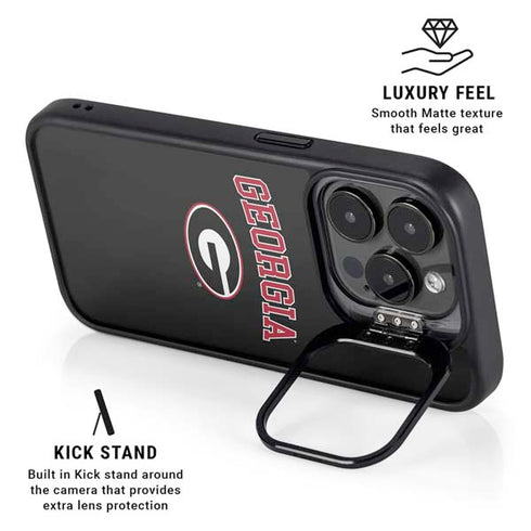 University of Georgia Collegiate Text iPhone 13 Pro Kickstand Case