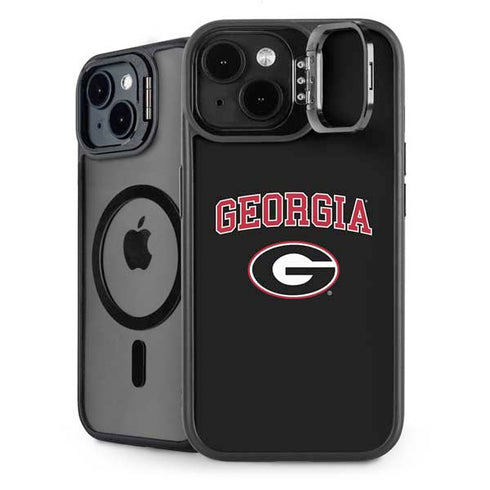 University of Georgia Collegiate Text iPhone 14 Plus Kickstand Case