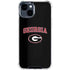 University of Georgia Collegiate Text iPhone 15 Clear Case