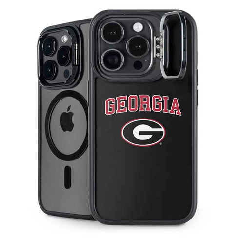 University of Georgia Collegiate Text iPhone 15 Pro Kickstand Case
