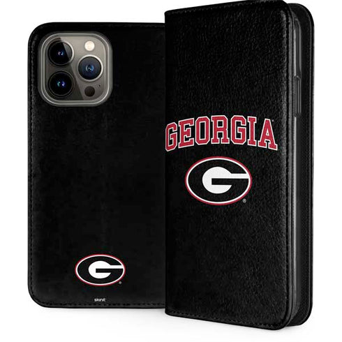University of Georgia Collegiate Text iPhone 15 Pro Max Folio Case