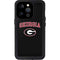 University of Georgia Collegiate Text iPhone 15 Pro Waterproof Case