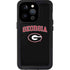University of Georgia Collegiate Text iPhone 15 Pro Waterproof Case