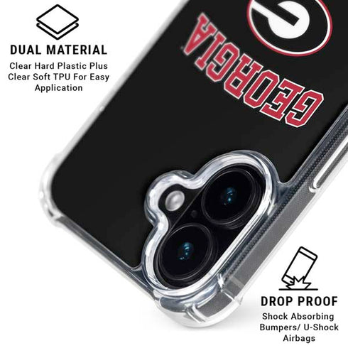 University of Georgia Collegiate Text iPhone 16 MagSafe Case