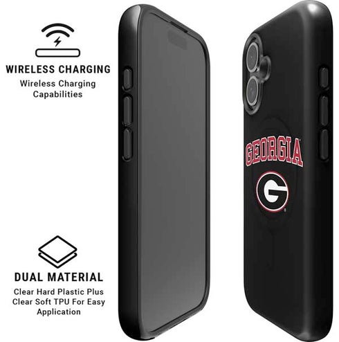 University of Georgia Collegiate Text iPhone 16 Magsafe Impact Case