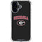 University of Georgia Collegiate Text iPhone 16 Plus Clear Case
