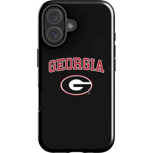 University of Georgia Collegiate Text iPhone 16 Plus Impact Case