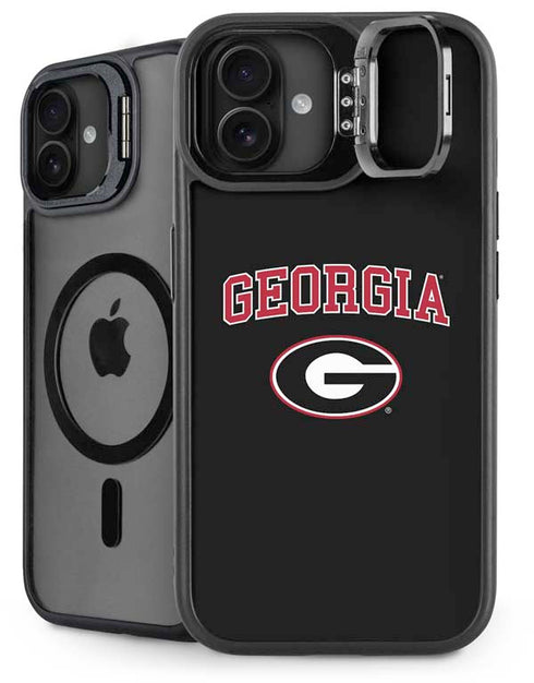 University of Georgia Collegiate Text iPhone 16 Plus Kickstand Case