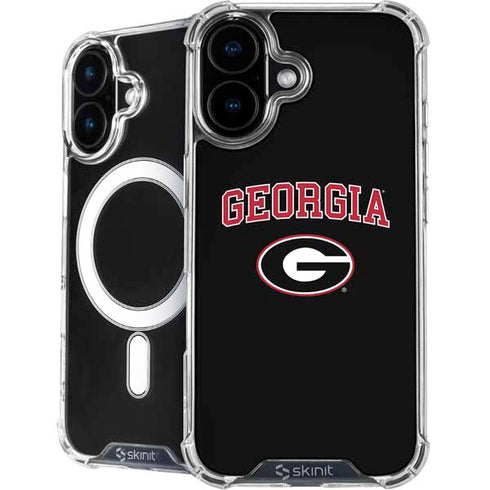 University of Georgia Collegiate Text iPhone 16 Plus MagSafe Case