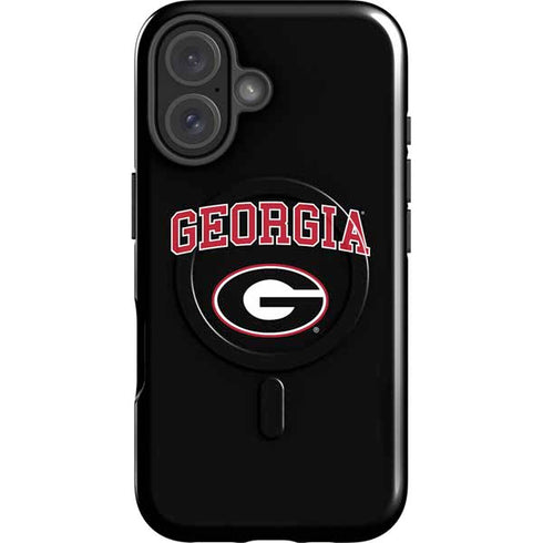 University of Georgia Collegiate Text iPhone 16 Plus Magsafe Impact Case